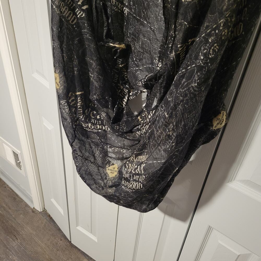 Harry Potter Sheer Geometric Circle Shawl Scarf Cover Up One Size Fits Most - Picture 3 of 5
